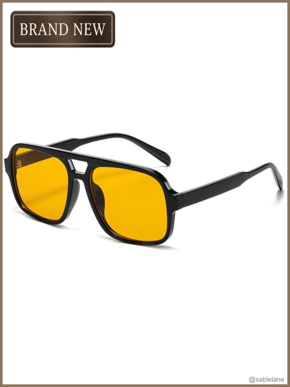 Retro Aviator Sunglasses Unisex Oversized UV400 Protection 70s Vintage Shades